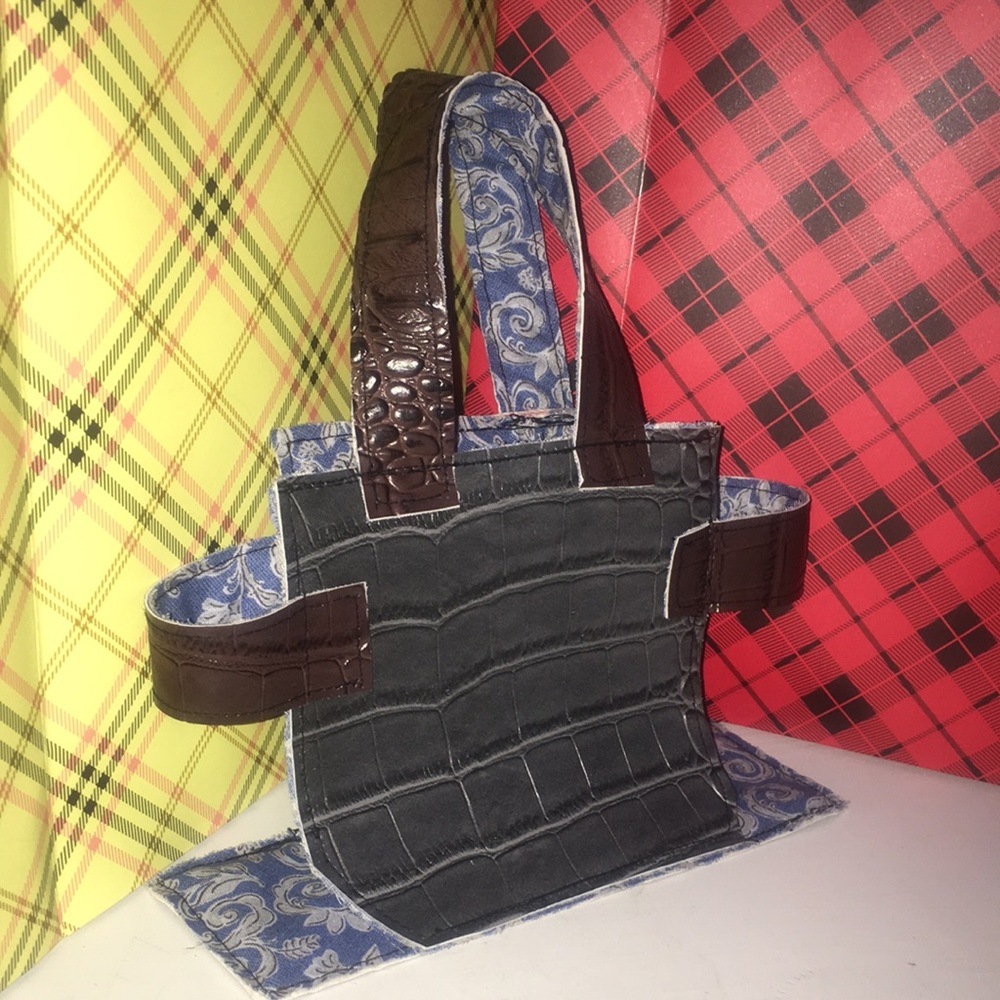 Doodlez tote bag blue & grey